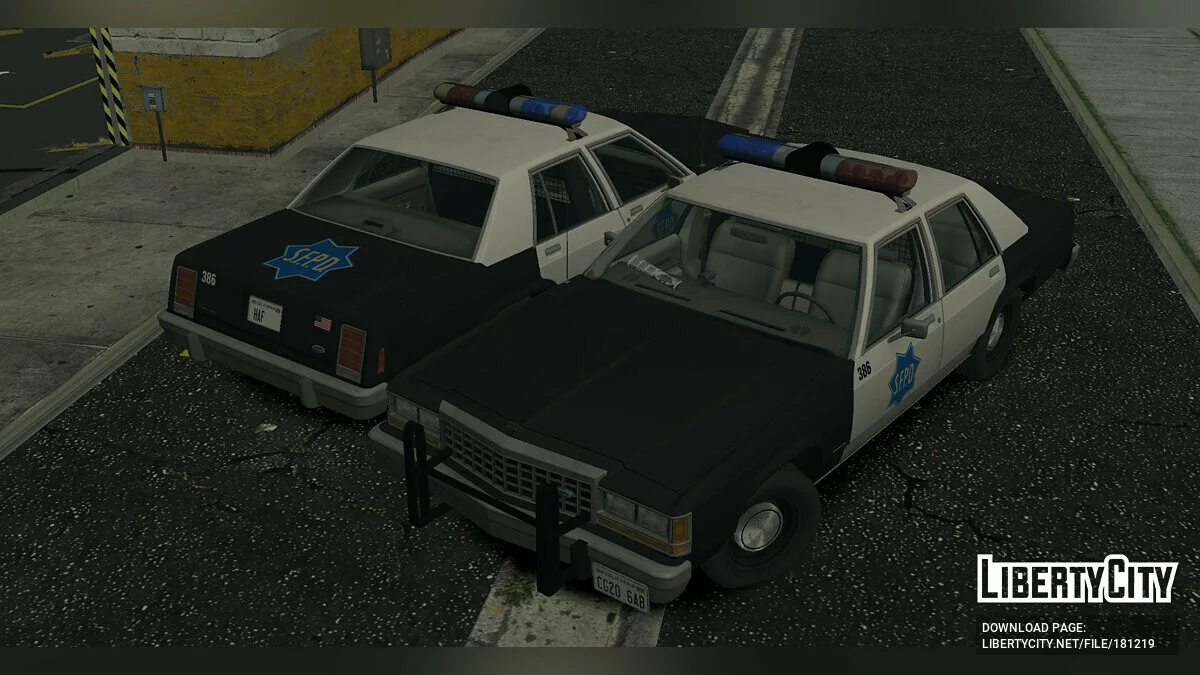Ford LTD Crown Victoria '87 Police Pack / GTA San Andreas (iOS, Android)
