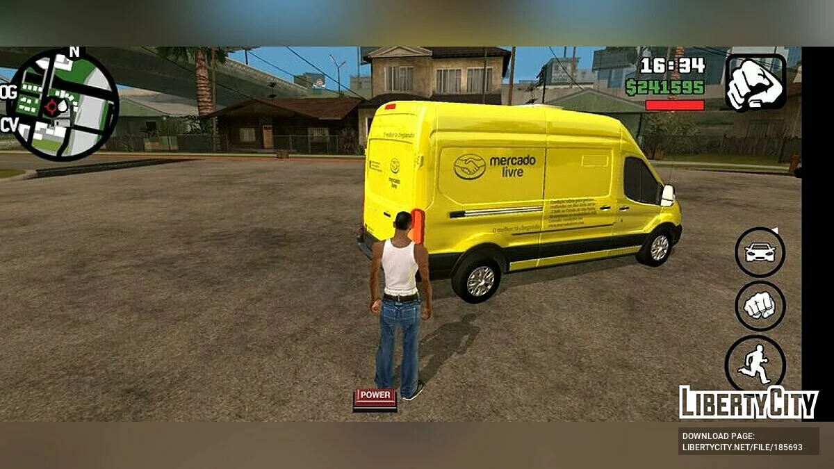 Ford Transit Mercado Livre Carro / GTA San Andreas (iOS, Android)