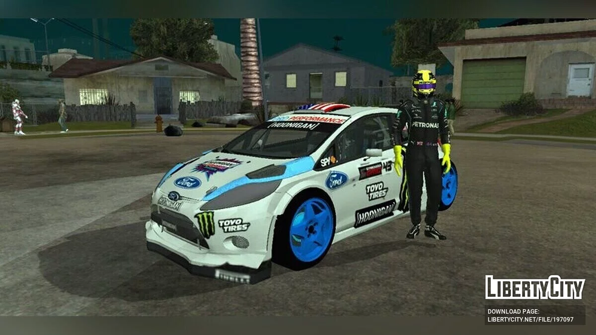 Ford Fiesta RS Ken Block Tribute / GTA سان أندرياس (iOS، أندرويد)
