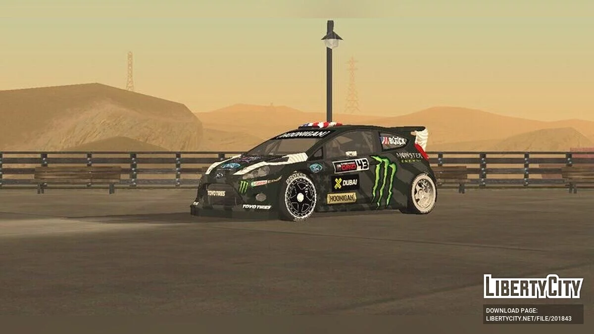 Ford Fiesta ST RX43 GYMKHANA 8 V3 KEN BLOCK / GTA San Andreas (iOS, Android)