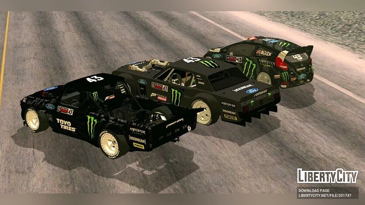 Ford Mustang (HOONICORN) Ken Block Gymkhana 10 / GTA San Andreas (iOS, Android)