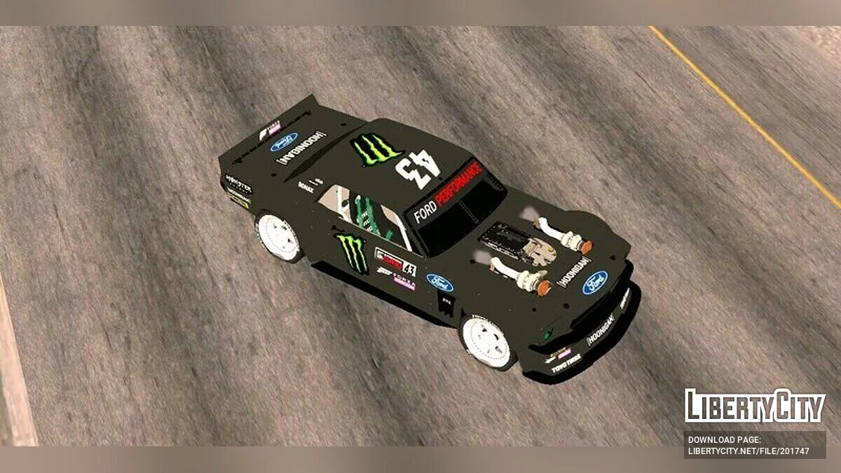 Ford Mustang (HOONICORN) Ken Block Gymkhana 10 / GTA San Andreas (iOS, Android)