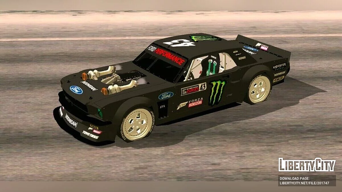 Ford Mustang (HOONICORN) Ken Block Gymkhana 10 / GTA San Andreas (iOS, Android)