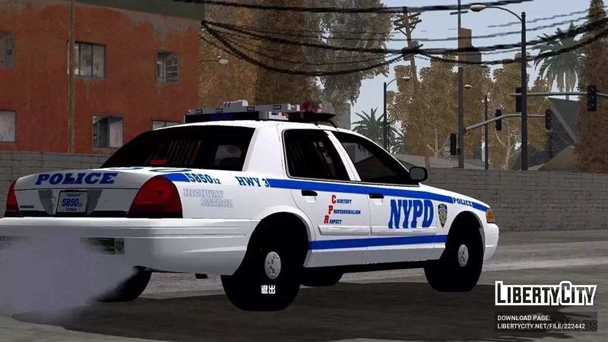 2011 Ford Crown Vic NYPD Highway Patrol / GTA San Andreas (iOS, Android)