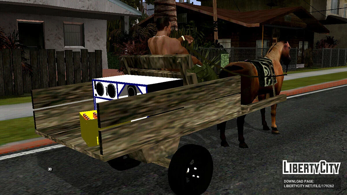 Лошадь с повозкой / GTA San Andreas (iOS, Android)