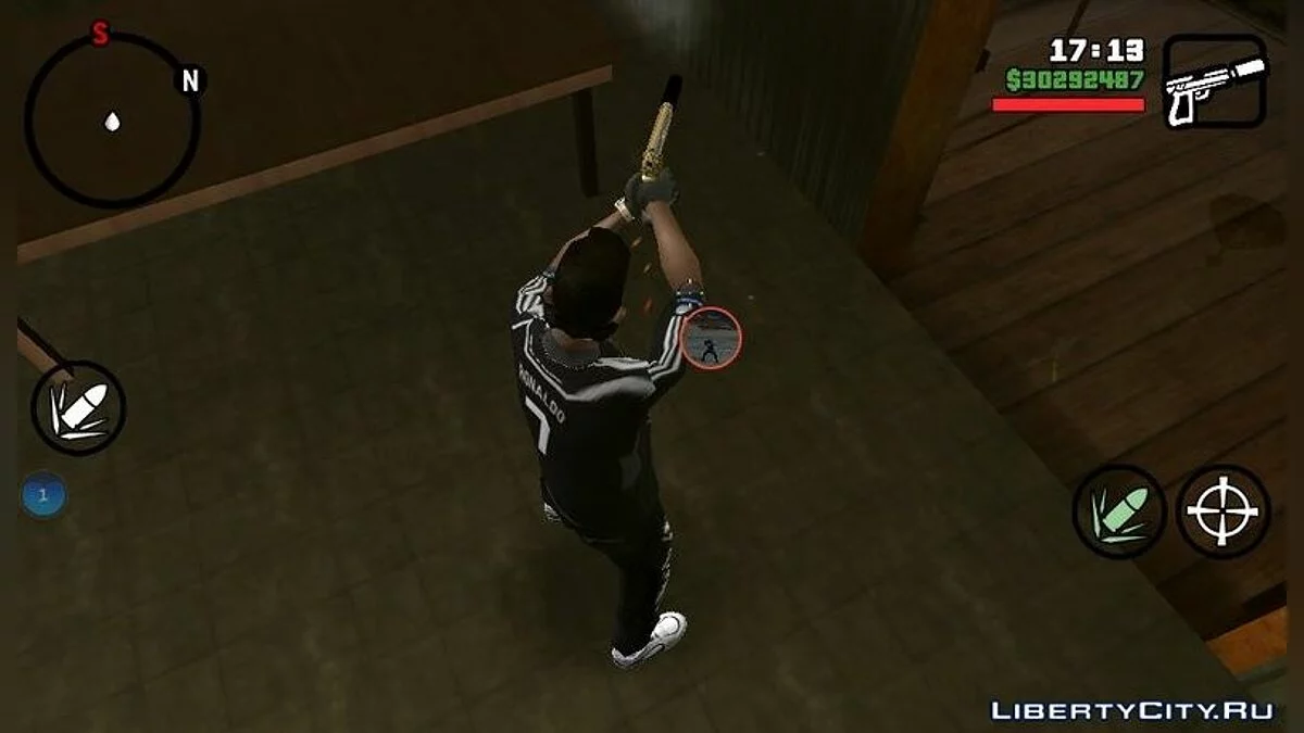 Golden Silenced 9mm (hanya DFF) / GTA San Andreas (iOS, Android)