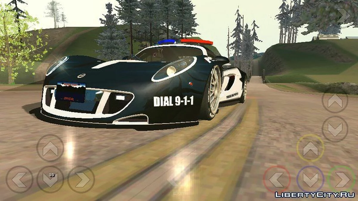 سيارة Hennessey Venom GT للشرطة / GTA سان أندرياس (iOS، أندرويد)