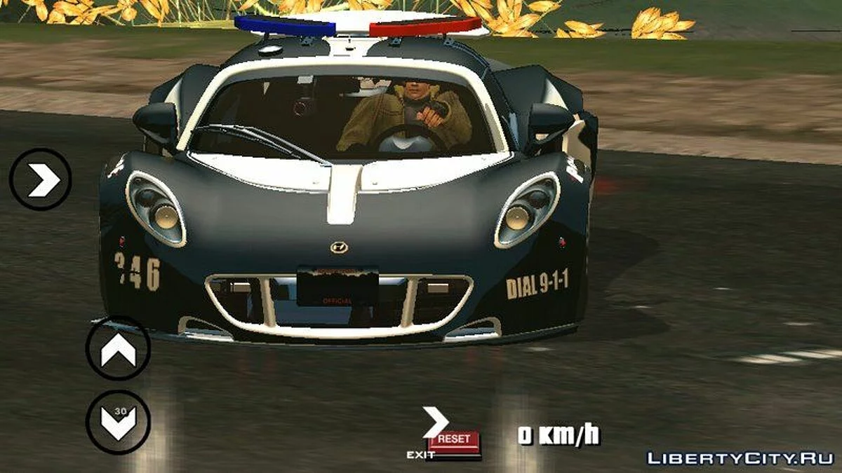 سيارة Hennessey Venom GT للشرطة / GTA سان أندرياس (iOS، أندرويد)