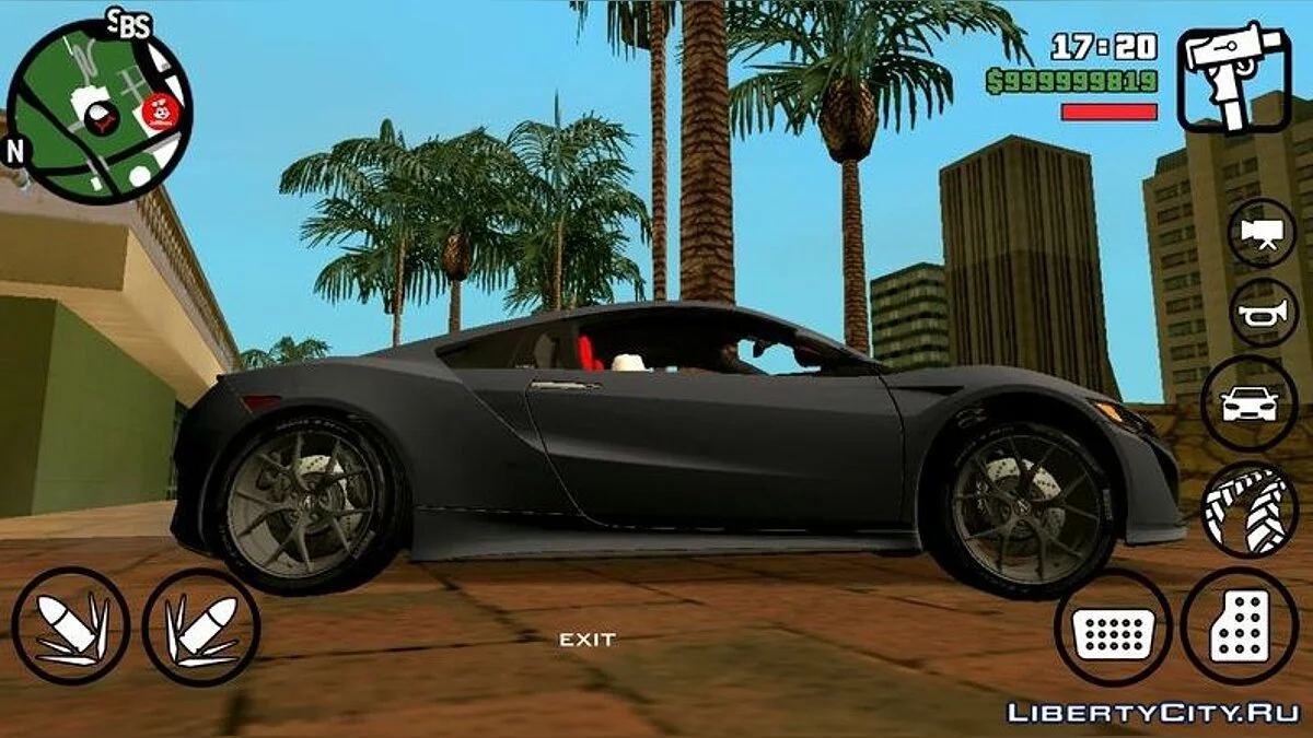 Acura NSX 2016 / GTA San Andreas (iOS, Android)