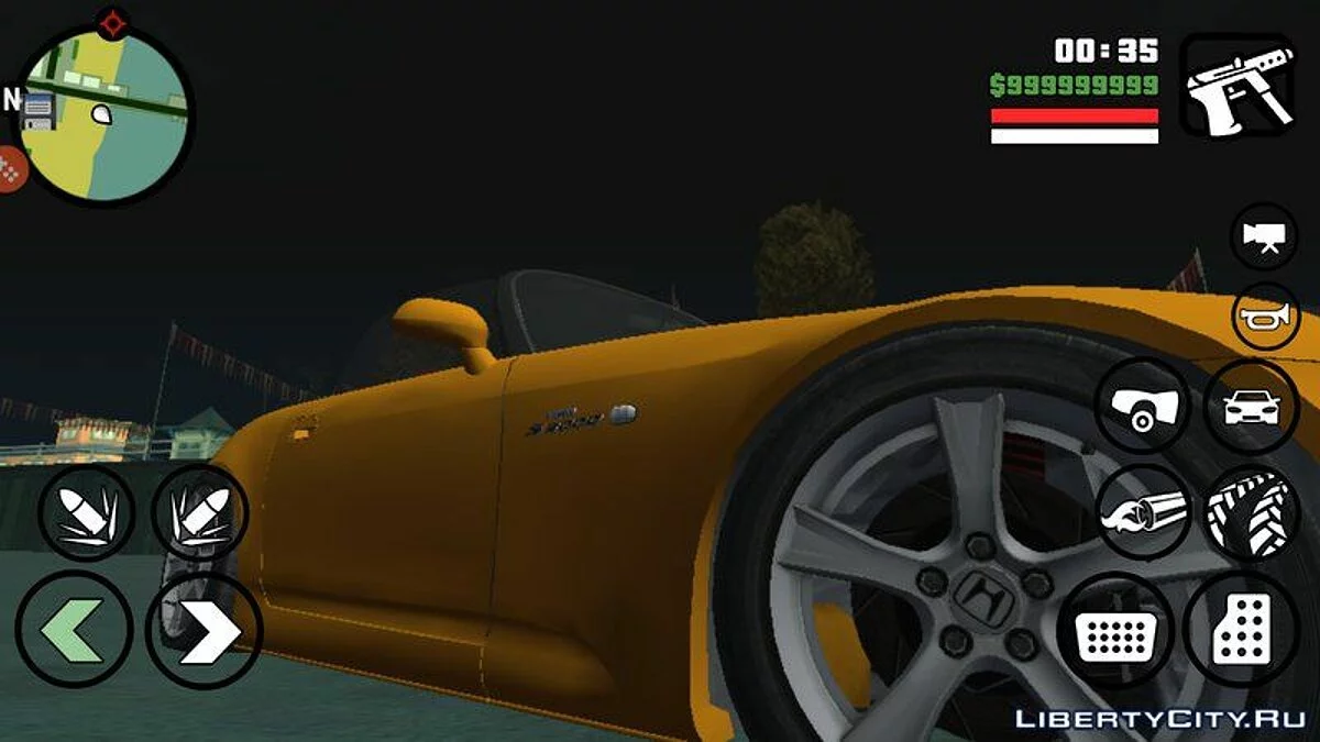 Honda S2000 com Escape / GTA San Andreas (iOS, Android)