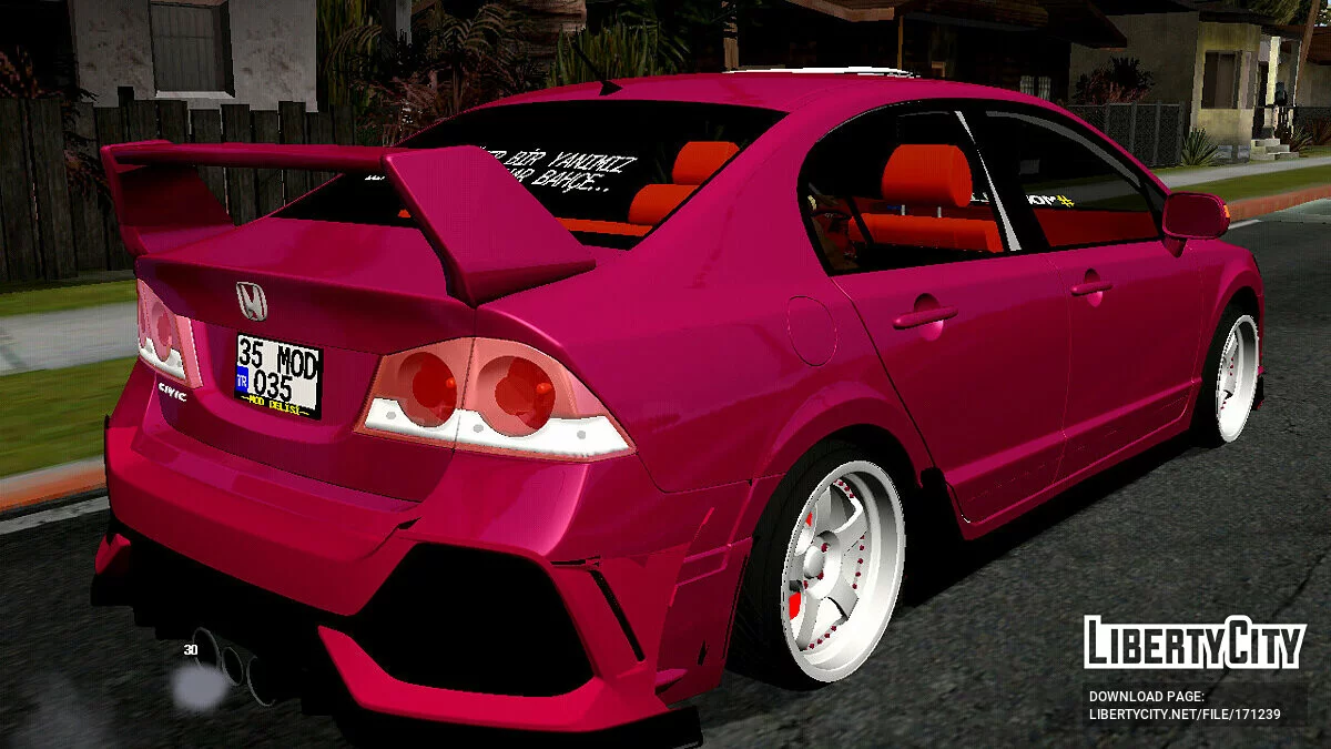 Honda Civic FD-6 TYP-R (hanya DFF) / GTA San Andreas (iOS, Android)
