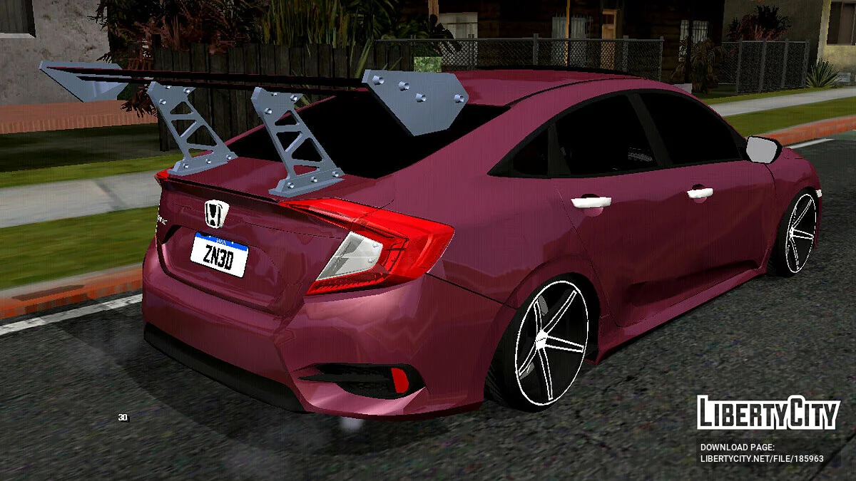 Honda Civic 2019 Dead Dropped (Only DFF) / GTA San Andreas (iOS, Android)
