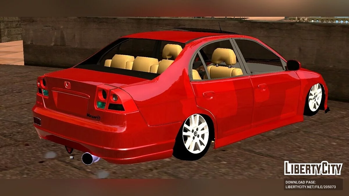 Honda Civic (Only DFF) / GTA San Andreas (iOS, Android)