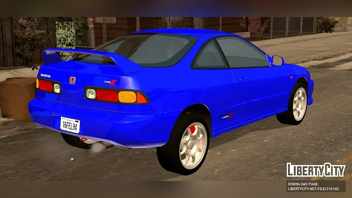 Honda Integra Type R (DC2) '95 - (hanya DFF) / GTA San Andreas (iOS, Android)