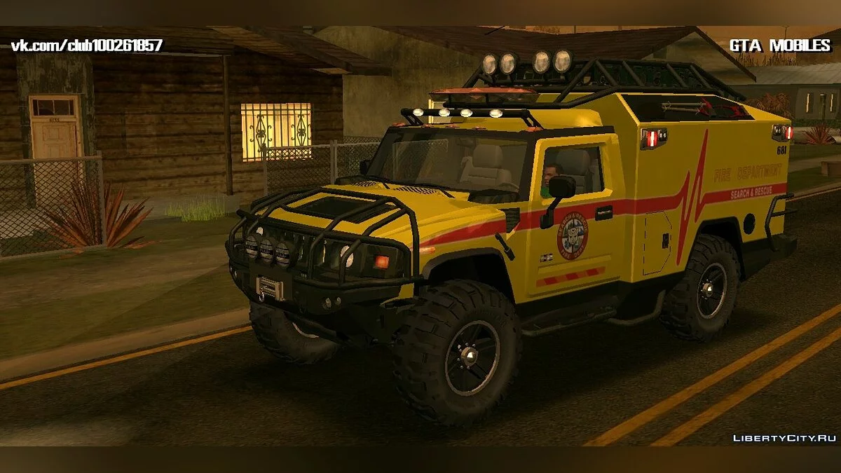 Hummer H2 Ambluance з Трансформерів / GTA San Andreas (iOS, Android)
