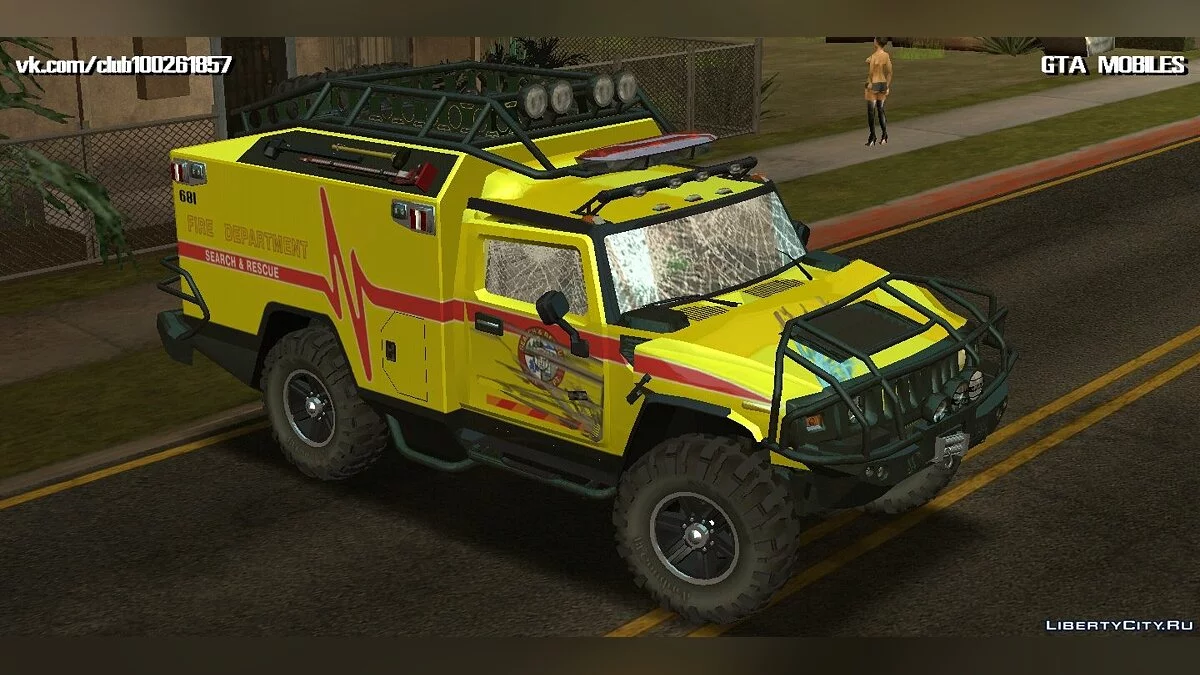Hummer H2 Ambluance з Трансформерів / GTA San Andreas (iOS, Android)