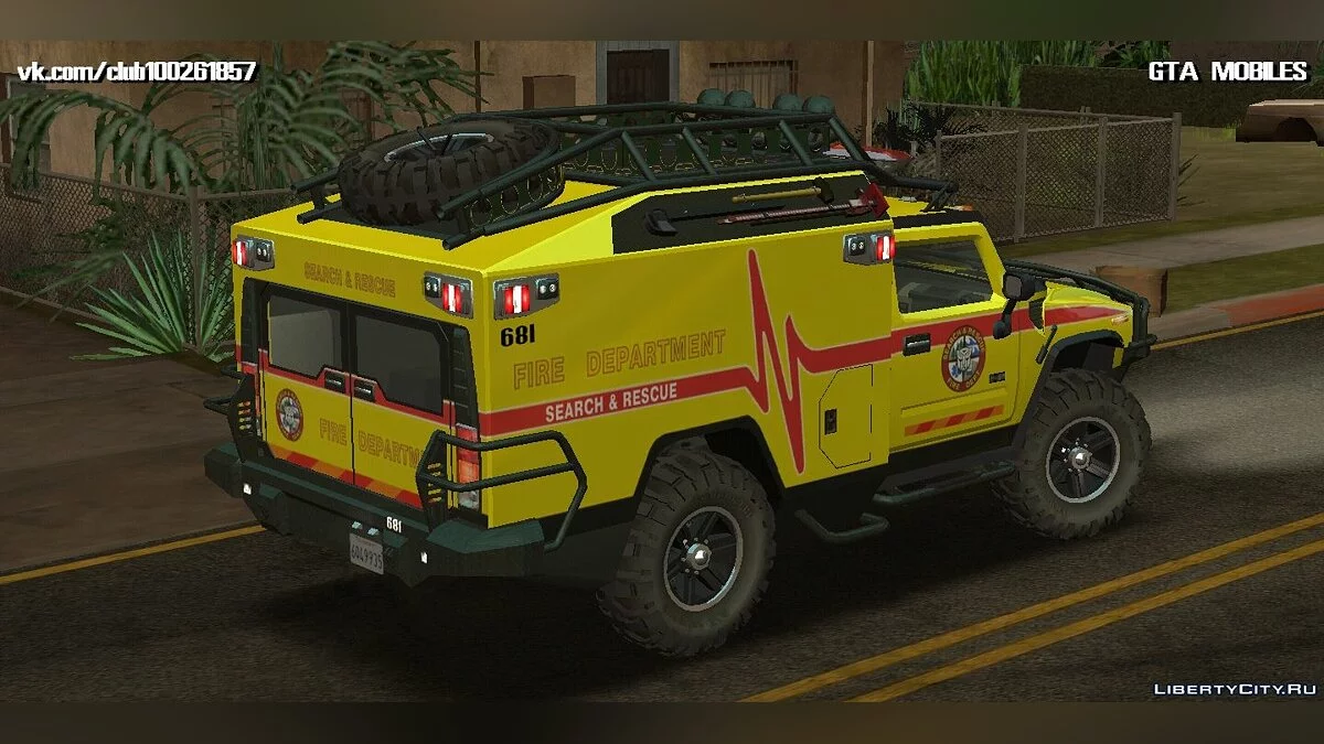Hummer H2 Ambluance з Трансформерів / GTA San Andreas (iOS, Android)