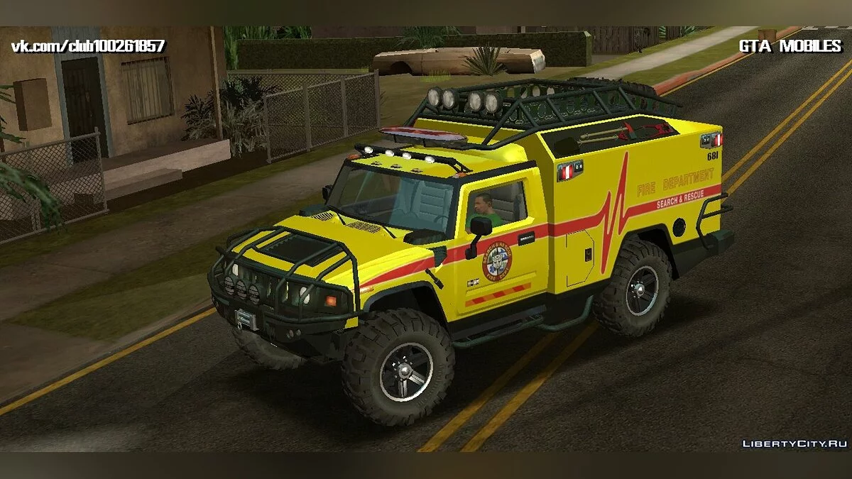Hummer H2 Ambluance з Трансформерів / GTA San Andreas (iOS, Android)