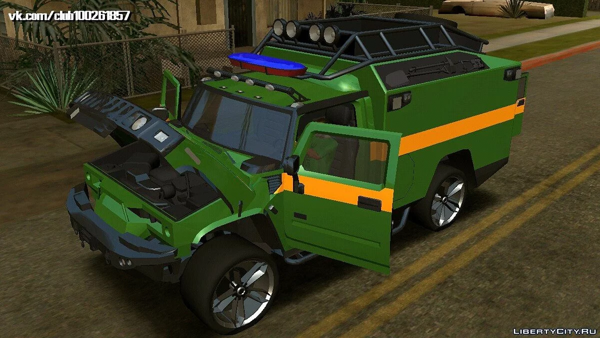 Hummer H2 - Ambulance (DFF Only) / GTA San Andreas (iOS, Android)