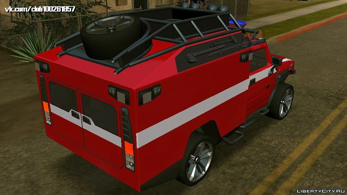 Hummer H2 - Ambulance (DFF Only) / GTA San Andreas (iOS, Android)