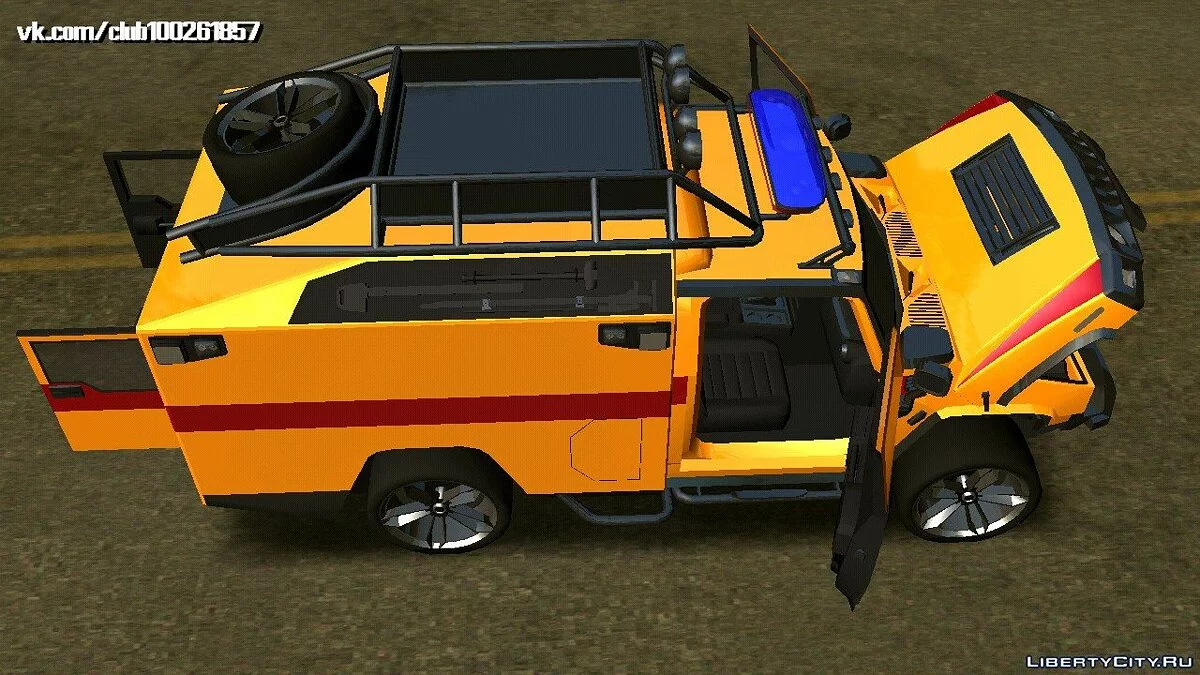 Hummer H2 - Ambulance (DFF Only) / GTA San Andreas (iOS, Android)