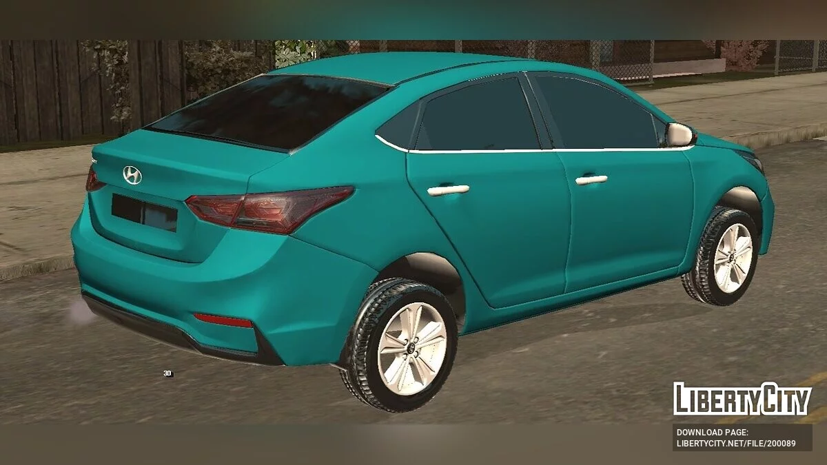 Hyundai Solaris (solo DFF) / GTA San Andreas (iOS, Android)