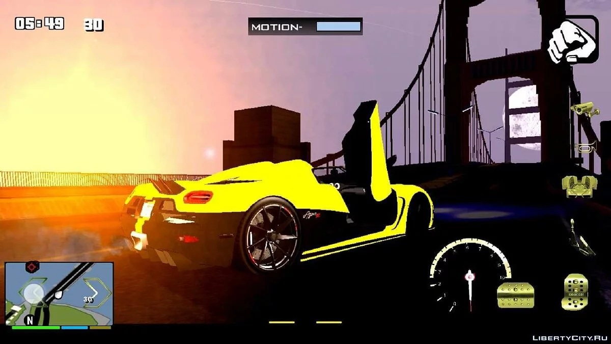 كوينيغسيغ أغيرا R / GTA سان أندرياس (iOS، أندرويد)