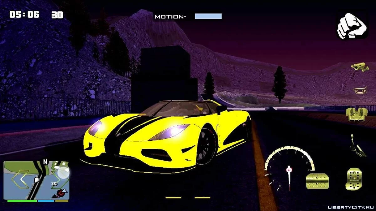 كوينيغسيغ أغيرا R / GTA سان أندرياس (iOS، أندرويد)