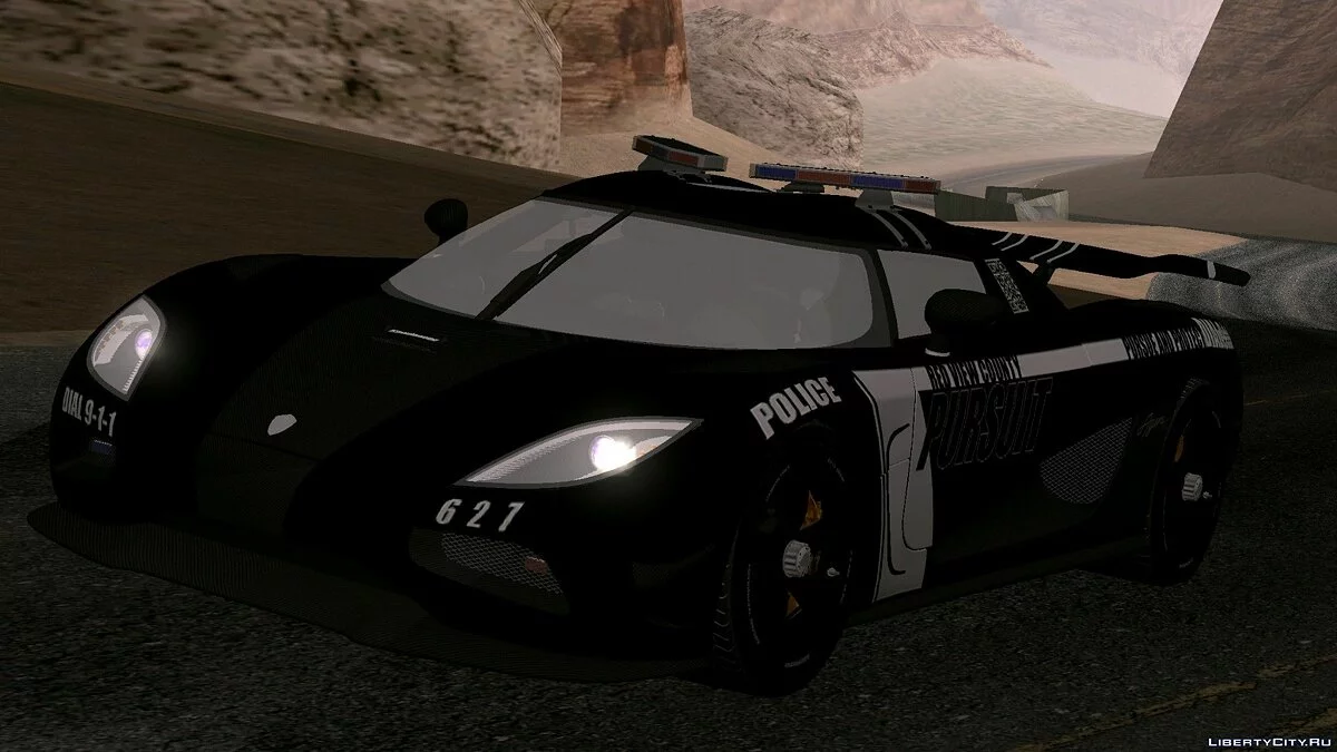 Koenigsegg Поліція / GTA San Andreas (iOS, Android)