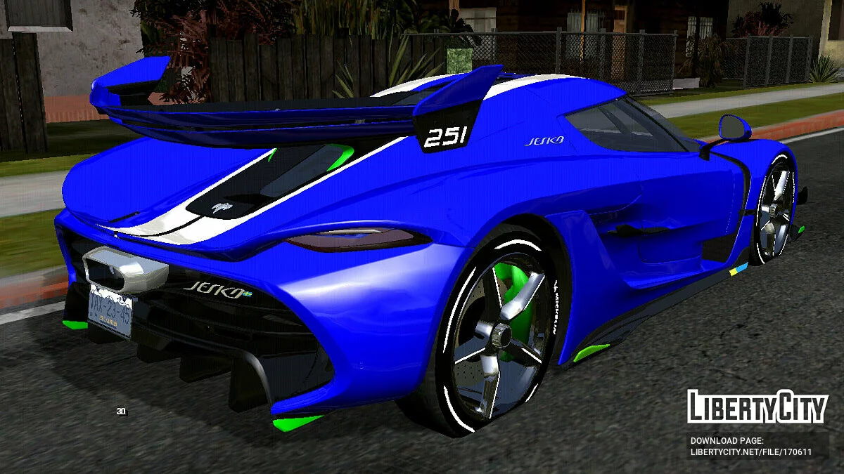 Koenigsegg Jesko Solo (DFF uniquement) / GTA San Andreas (iOS, Android)