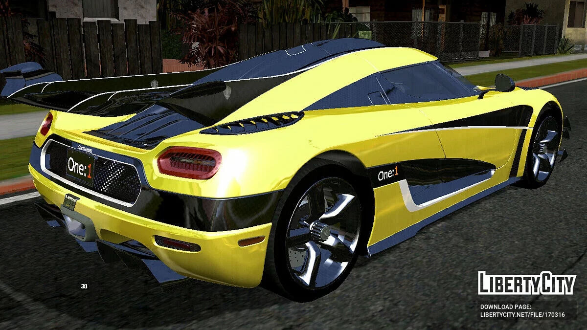 Koenigsegg One (nur DFF) / GTA San Andreas (iOS, Android)