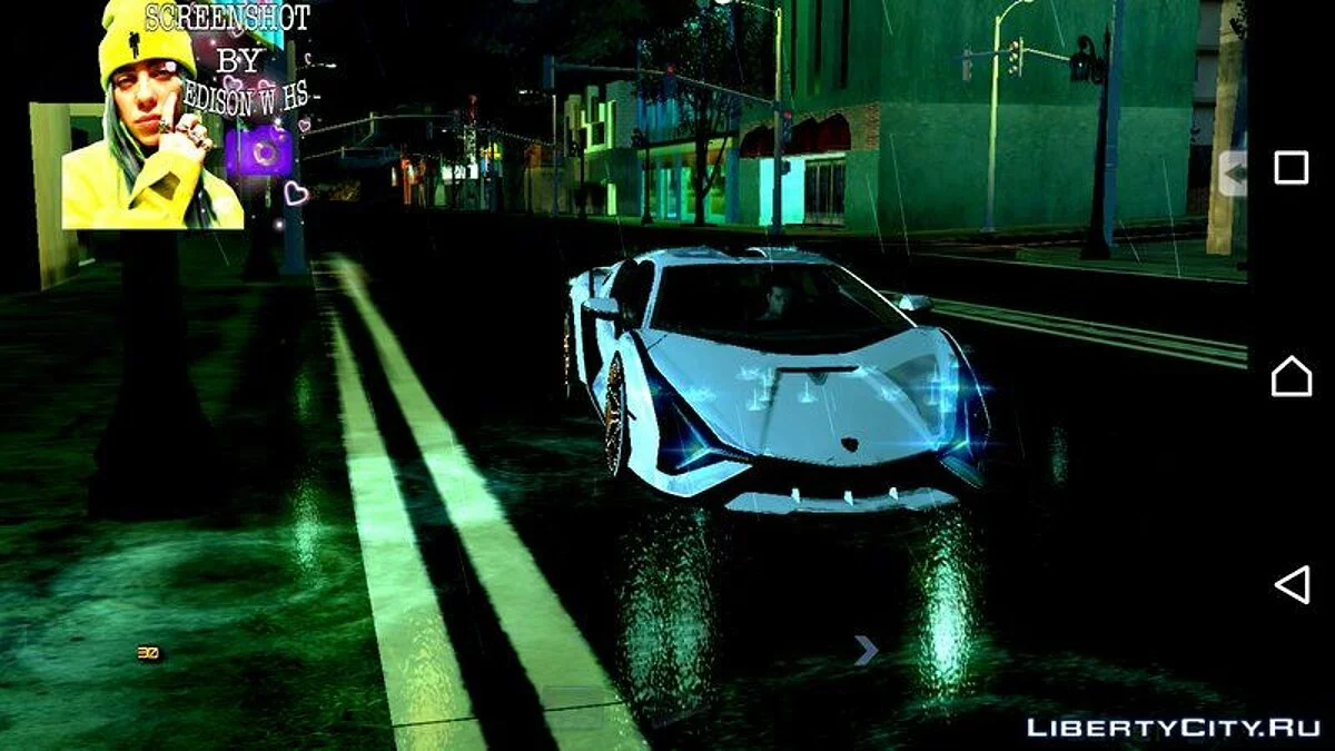 Lamborghini Sian 2020 / GTA San Andreas (iOS, Android)