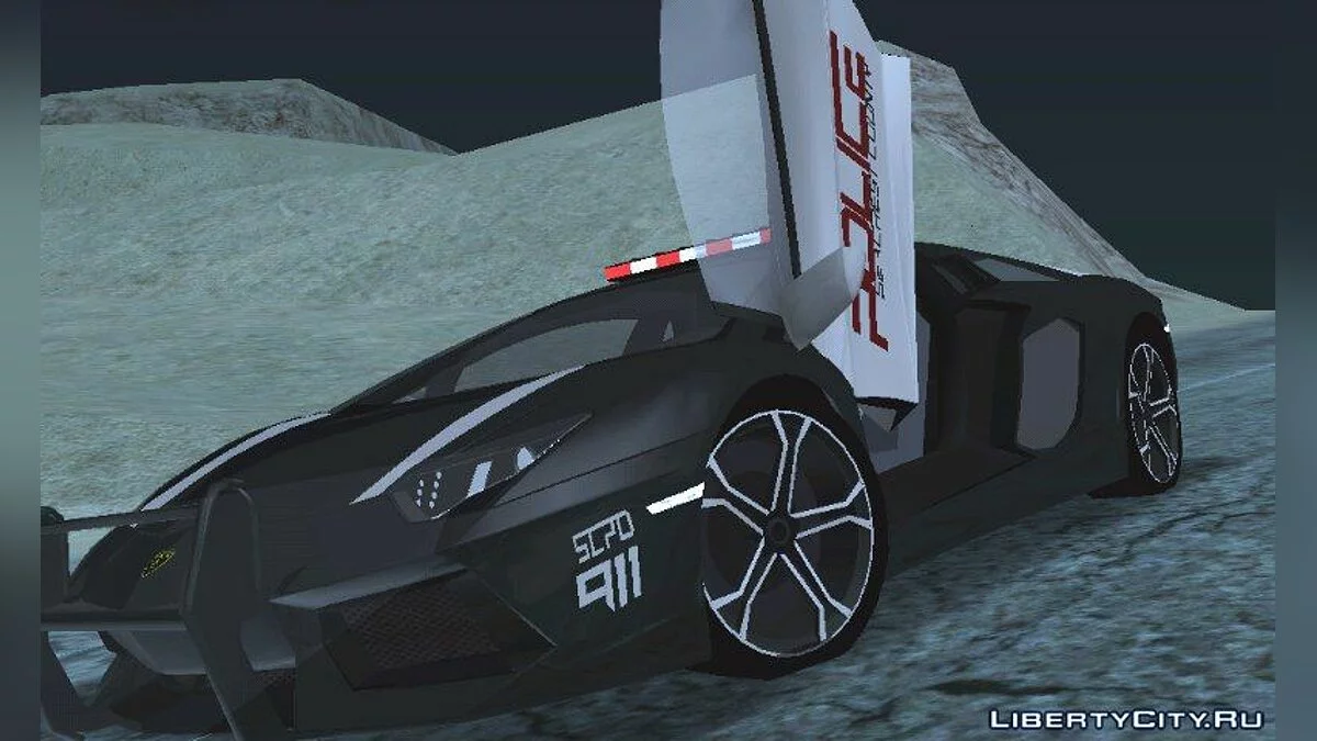 Lamborghini Aventador Police (DFF only) / GTA San Andreas (iOS, Android)