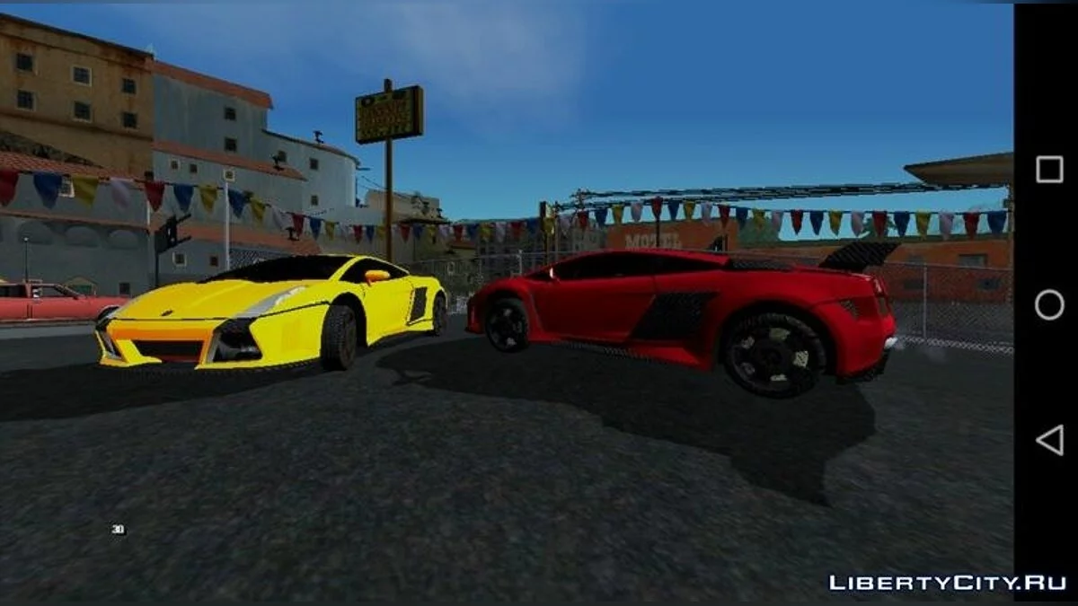 Lamborghini Gallardo з NFS: Most Wanted V2 / GTA San Andreas (iOS, Android)