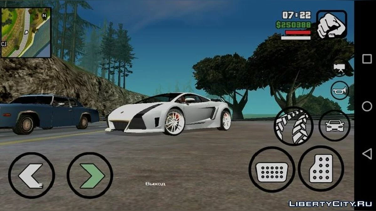 Lamborghini Gallardo з NFS: Most Wanted / GTA San Andreas (iOS, Android)