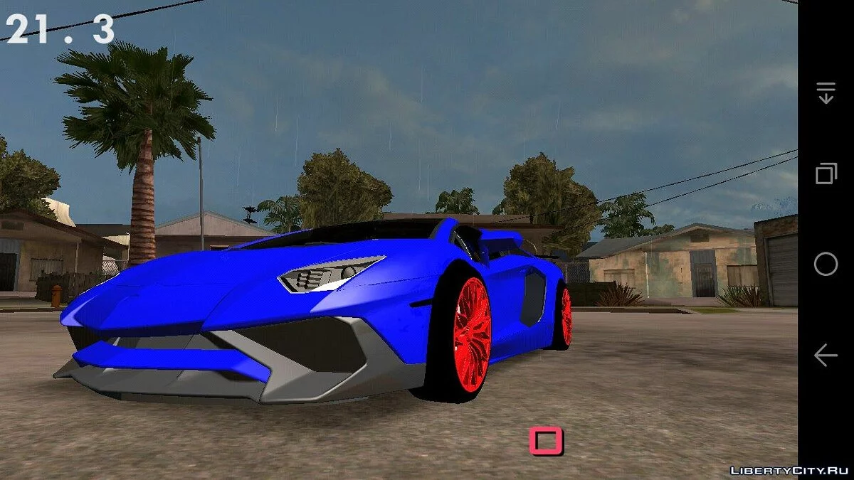 Lamborghini Aventador Roadster SV (только DFF) / GTA San Andreas (iOS, Android)