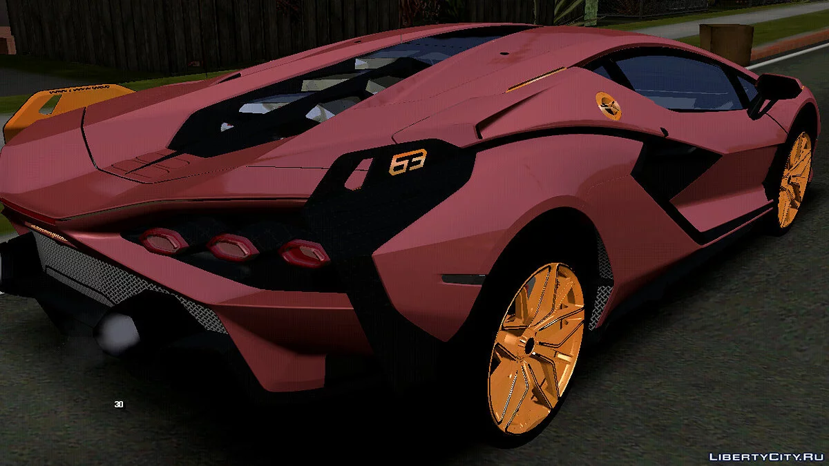 2020 Lamborghini Sian (тільки DFF) / GTA San Andreas (iOS, Android)