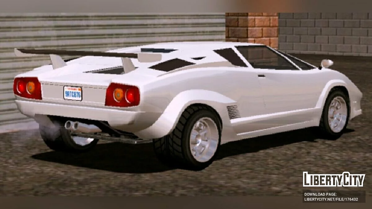 1988 Lamborghini Countach 25th Anniversary / GTA San Andreas (iOS, Android)