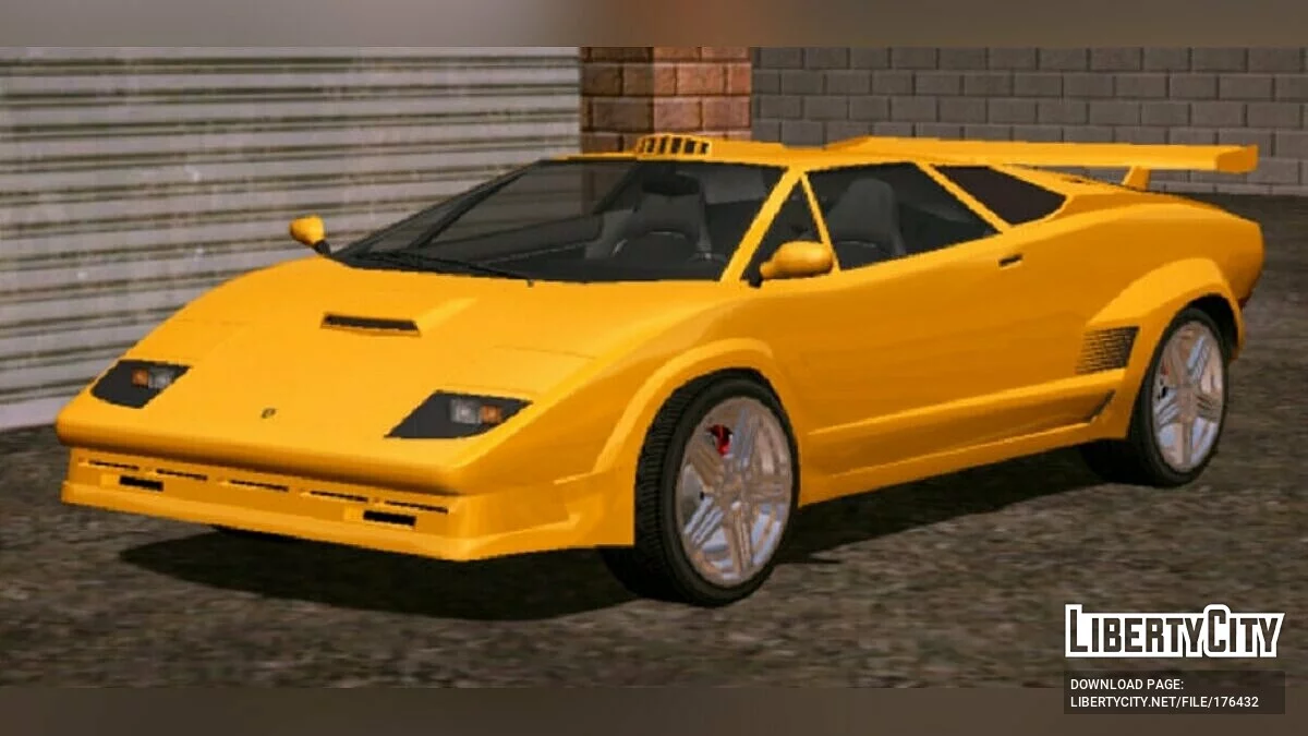 1988 Lamborghini Countach 25th Anniversary / GTA San Andreas (iOS, Android)