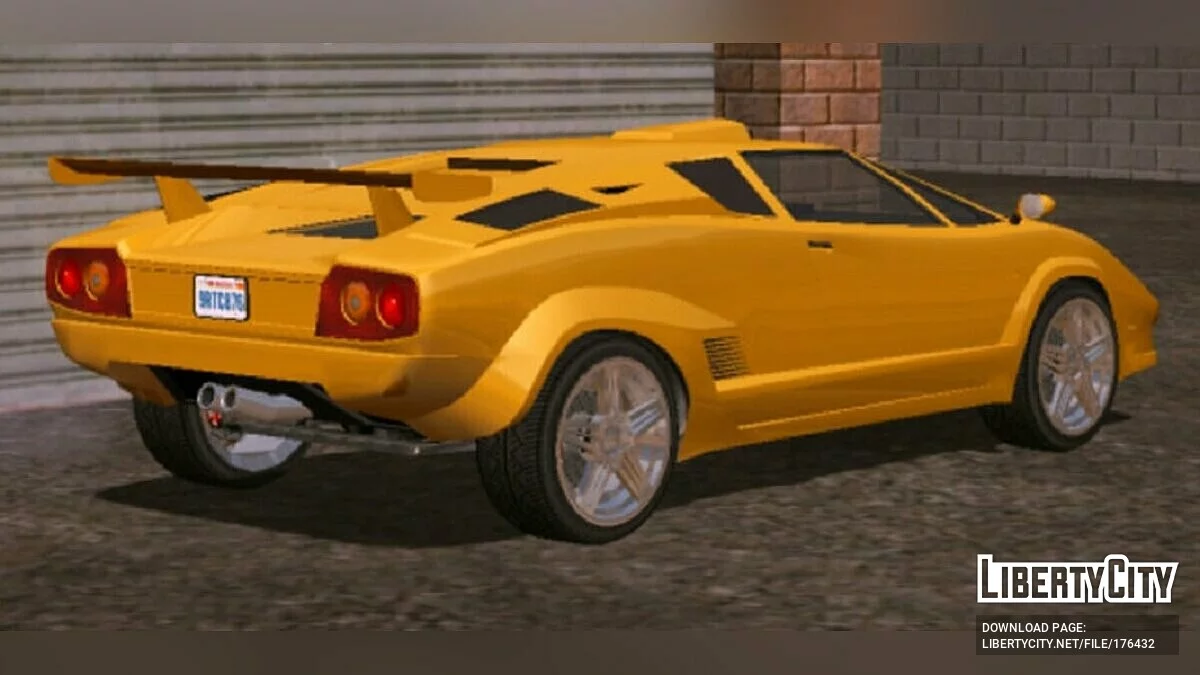 1988 Lamborghini Countach 25th Anniversary / GTA San Andreas (iOS, Android)