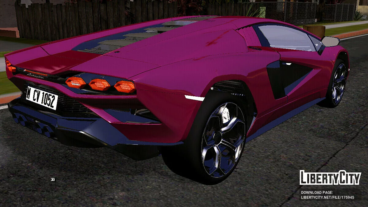 Lamborghini Countach LPI 800-4 (only DFF) / GTA San Andreas (iOS, Android)