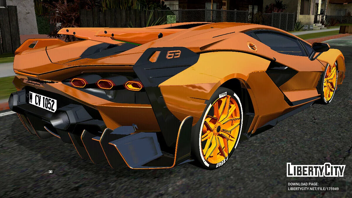 Kit de carrocería Lamborghini Sian (solo DFF) / GTA San Andreas (iOS, Android)