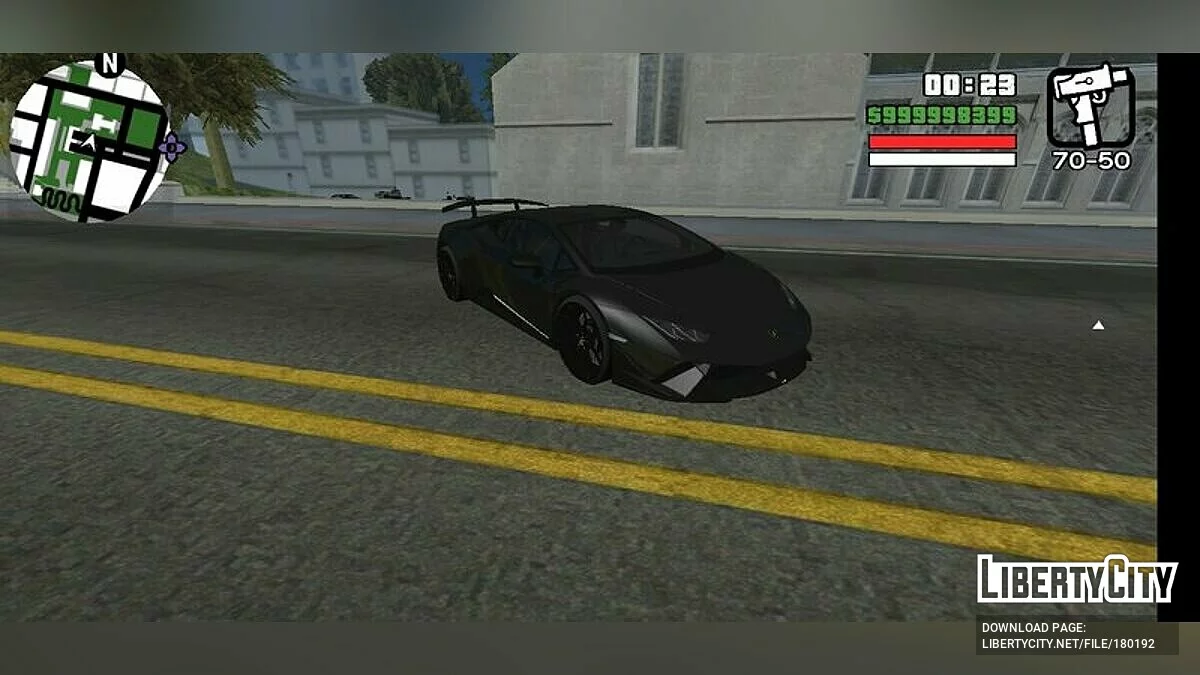 兰博基尼 Huracan HD (仅 DFF) / GTA San Andreas (iOS, Android)