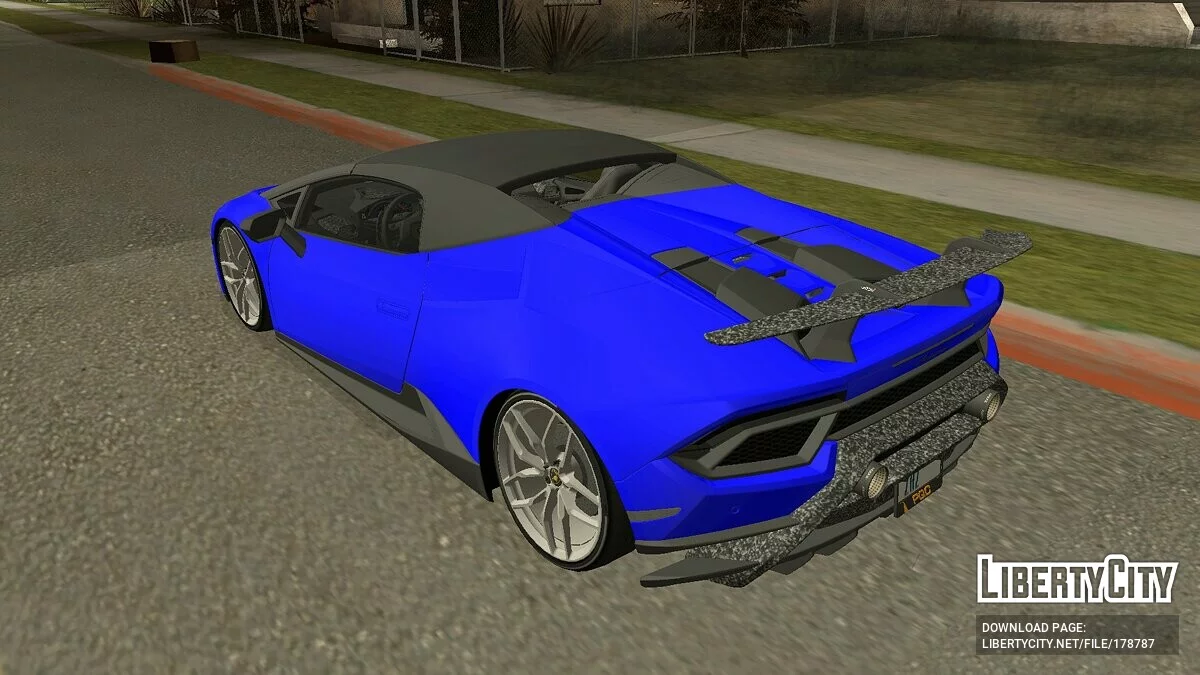 Lamborghini Huracan Perfomante Spyder / GTA San Andreas (iOS, Android)