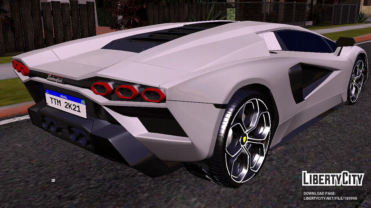 Lamborghini Countach 2022 (Only DFF) / GTA San Andreas (iOS, Android)