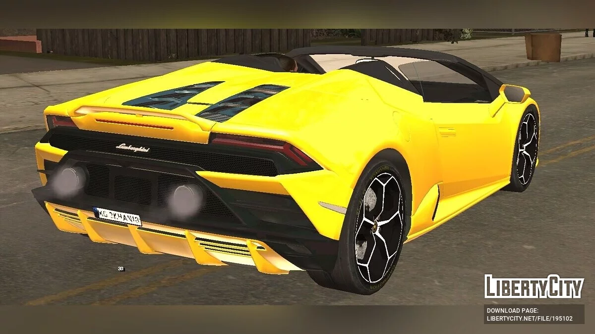 Lamborghini Huracan Spyder / GTA San Andreas (iOS, Android)