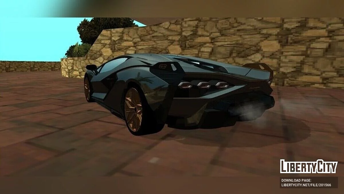 Lamborghini Sian For Mobile (только DFF) / GTA San Andreas (iOS, Android)
