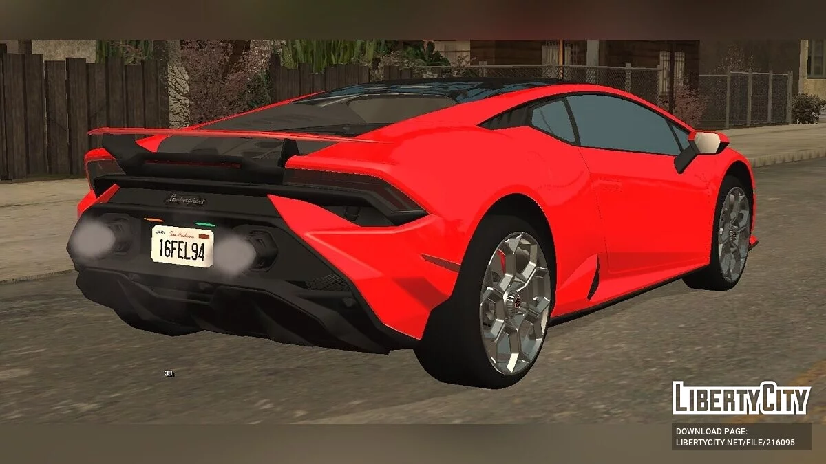 Lamborghini Huracán Tecnica '22 - (seulement DFF) / GTA San Andreas (iOS, Android)