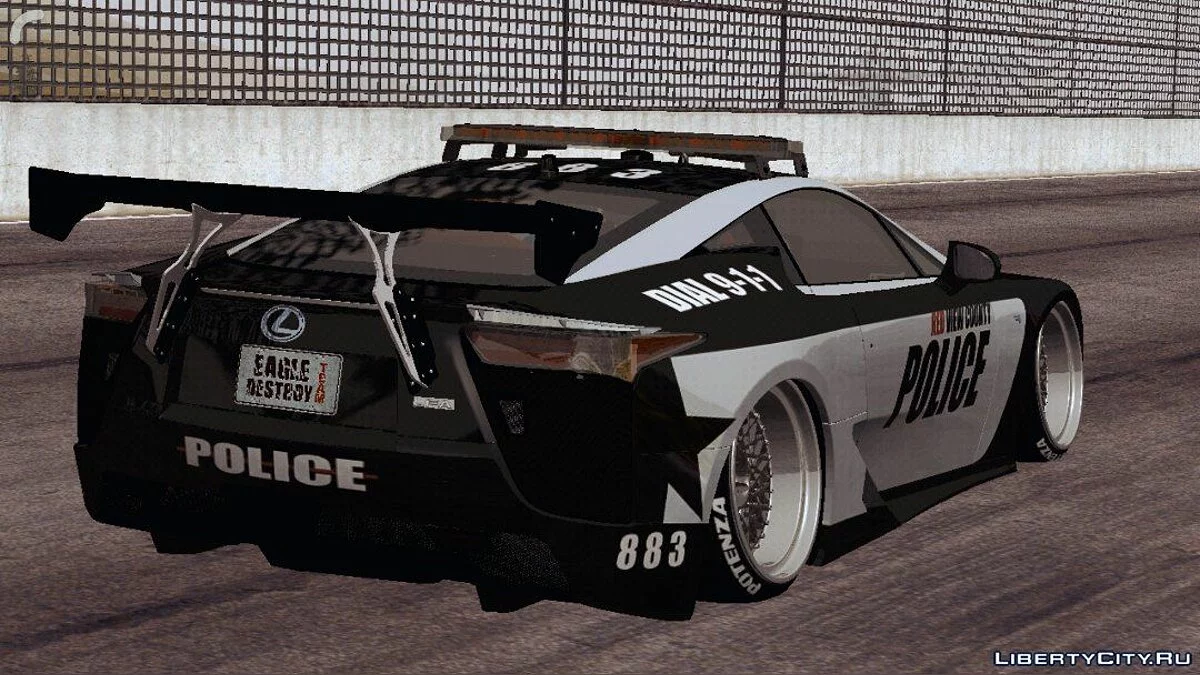 Lexus LFA - Polícia / GTA San Andreas (iOS, Android)