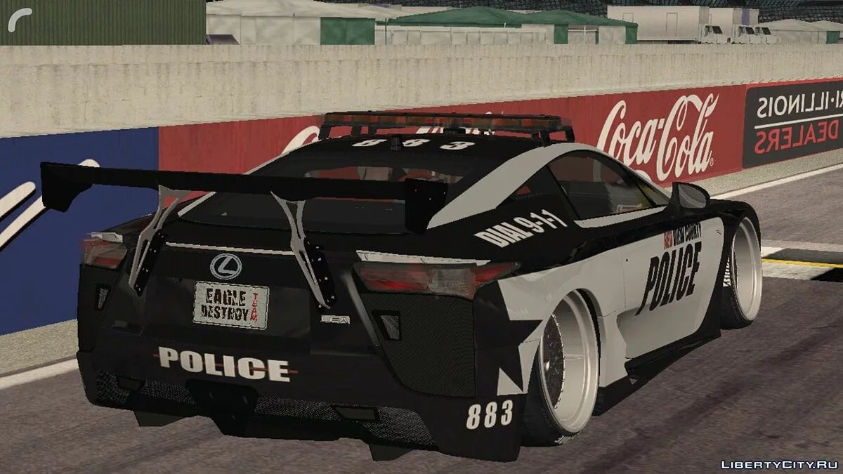 Lexus LFA - Polícia / GTA San Andreas (iOS, Android)
